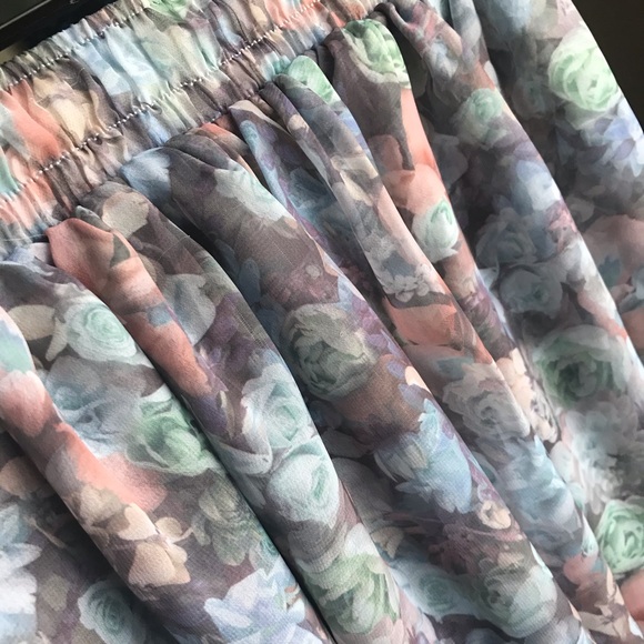 American Apparel chiffon floral skirt XS/S - Picture 2 of 3